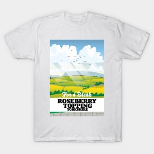 Roseberry Topping Yorkshire travel poster T-Shirt